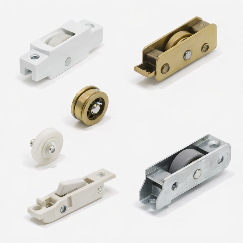 Window roller and wheel components collection